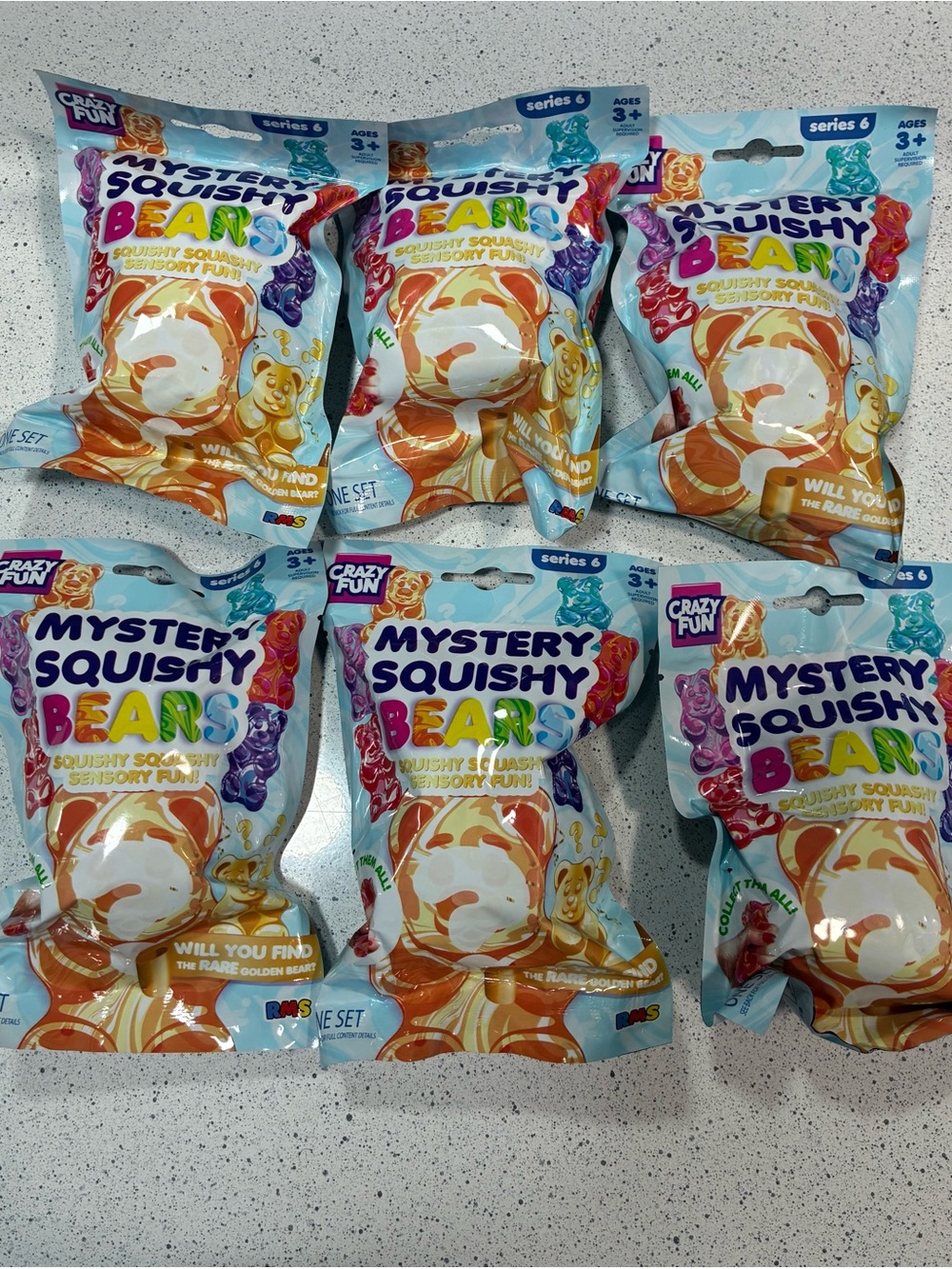 RMS Crazy Fun Mystery Squishy Bears Kids Toy - Assorted Colors